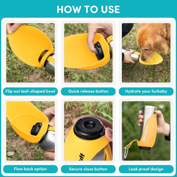 2-in-1 Portable Dog Water Bottle & Bowl - Image 4