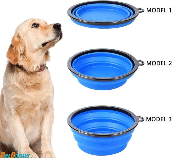 Portable Silicone Collapsible Dog Bowl (2 Pack) - Image 2